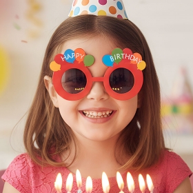 파티안경 해피버스데이 풍선 [레드] / 3620304
