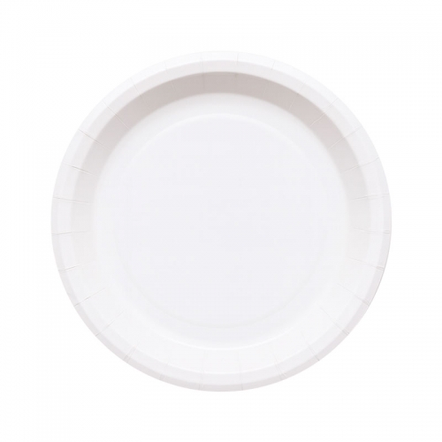 화이트 일회용 종이접시 18cm 120입 / 3620372