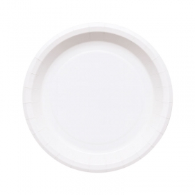 화이트 일회용 종이접시 18cm 120입 / 3620372