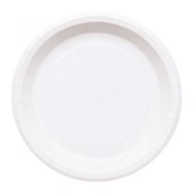 화이트 일회용 종이접시 23cm 100입 / 3620373