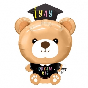 졸업 은박풍선 학사모 곰돌이 55x74cm / 3620389