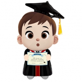 졸업 은박풍선 남학생 박사 55x90cm / 3620390