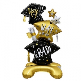 [원팩] 졸업 은박풍선 에어벌룬 멀티스타 학사모 / 3620392