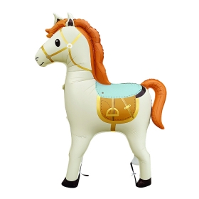 [원팩] 동물 은박풍선 스탠딩 말 [크림] / 3620393