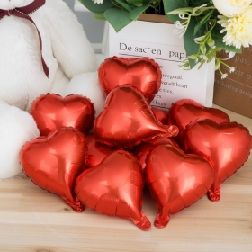 [벌크] 하트은박풍선 5인치 50장 레드 / 3620470