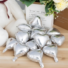 [벌크] 하트은박풍선 5인치 50장 실버 /3620472