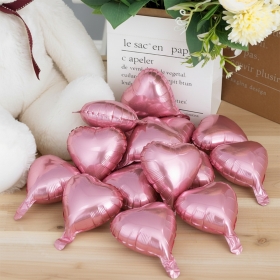 [벌크] 하트은박풍선 5인치 50장 파스텔핑크 / 3620473