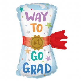 졸업 은박풍선 리본 졸업증서 45x61cm/ 3620485