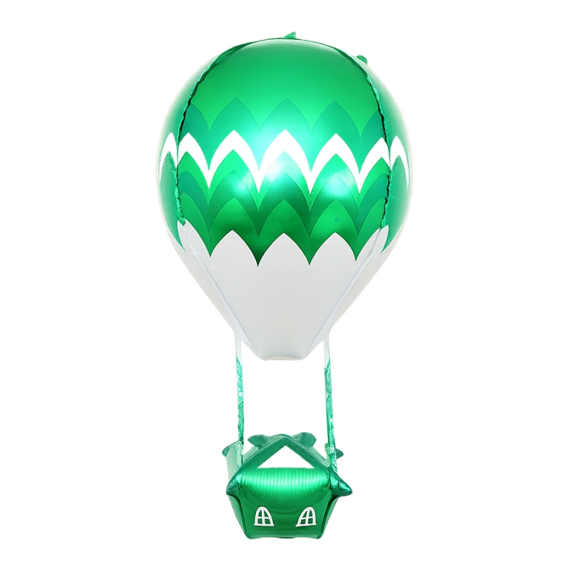 생일은박풍선 패턴 열기구 [그린] / 3620556