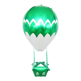 생일은박풍선 패턴 열기구 [그린] / 3620556
