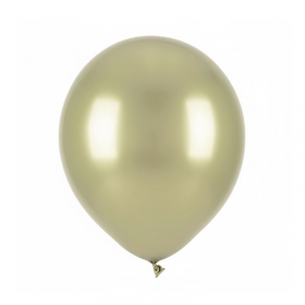 파티팡풍선 라운드 13cm 크롬 샴페인 골드 100입 / 3620632