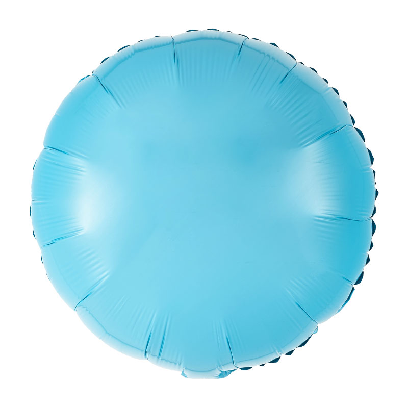 18인치 라운드은박 파스텔블루 / 10321