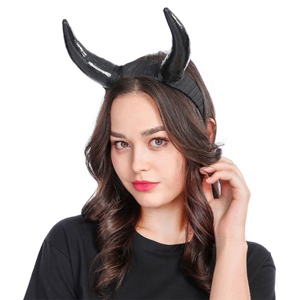 DO정품 데빌 머리띠 중 [블랙] / 11068