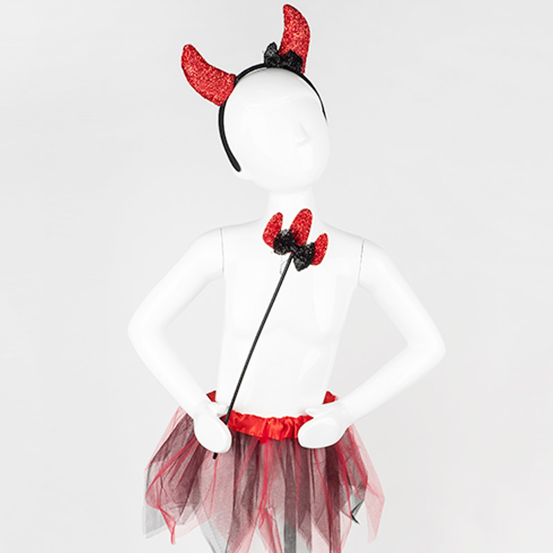 할로윈 파티스커트 분장세트 [레드데빌] / 11536