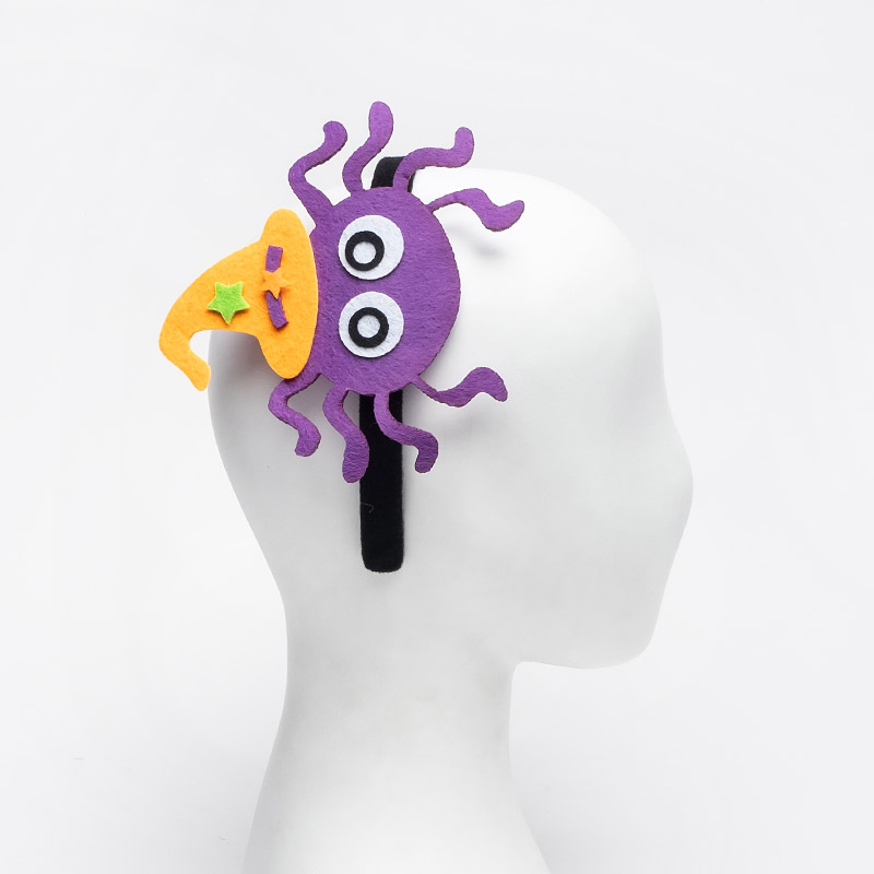 할로윈 펠트머리띠 [거미] 퍼플 / 11614