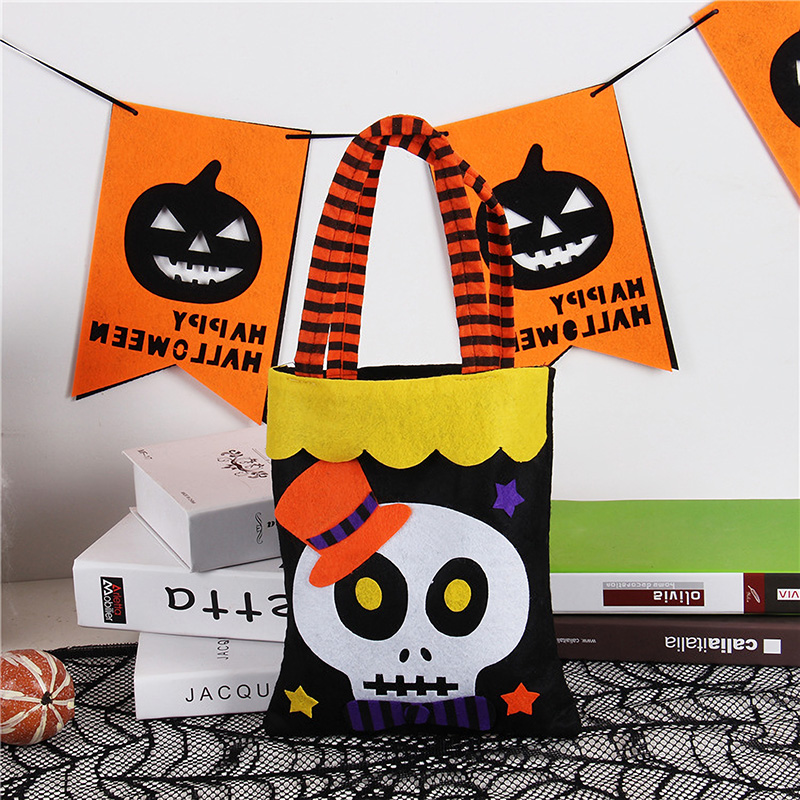 할로윈 펠트가방 [해골] / 11644