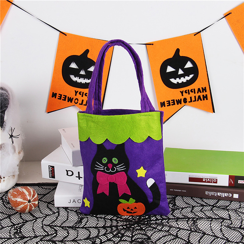 할로윈 펠트가방 [블랙캣] / 11645