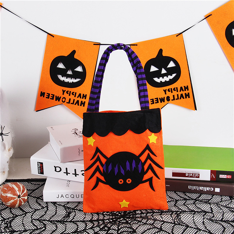 할로윈 펠트가방 [거미] / 11646