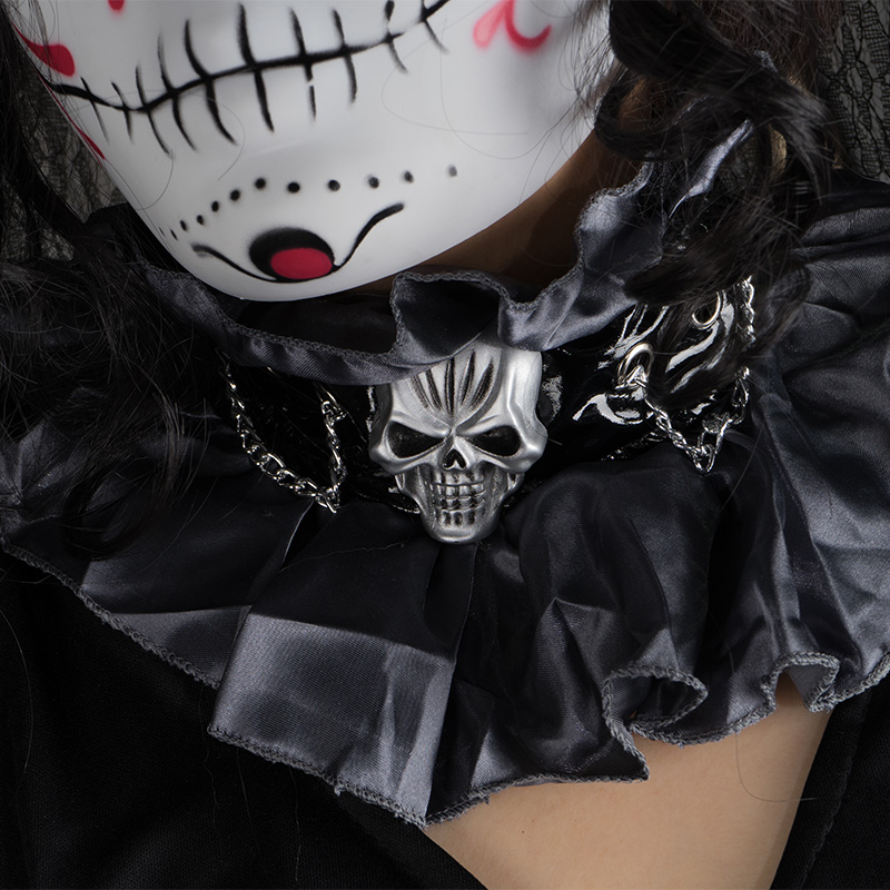 할로윈 럭셔리 넥밴드 스컬그레이 / 3507840