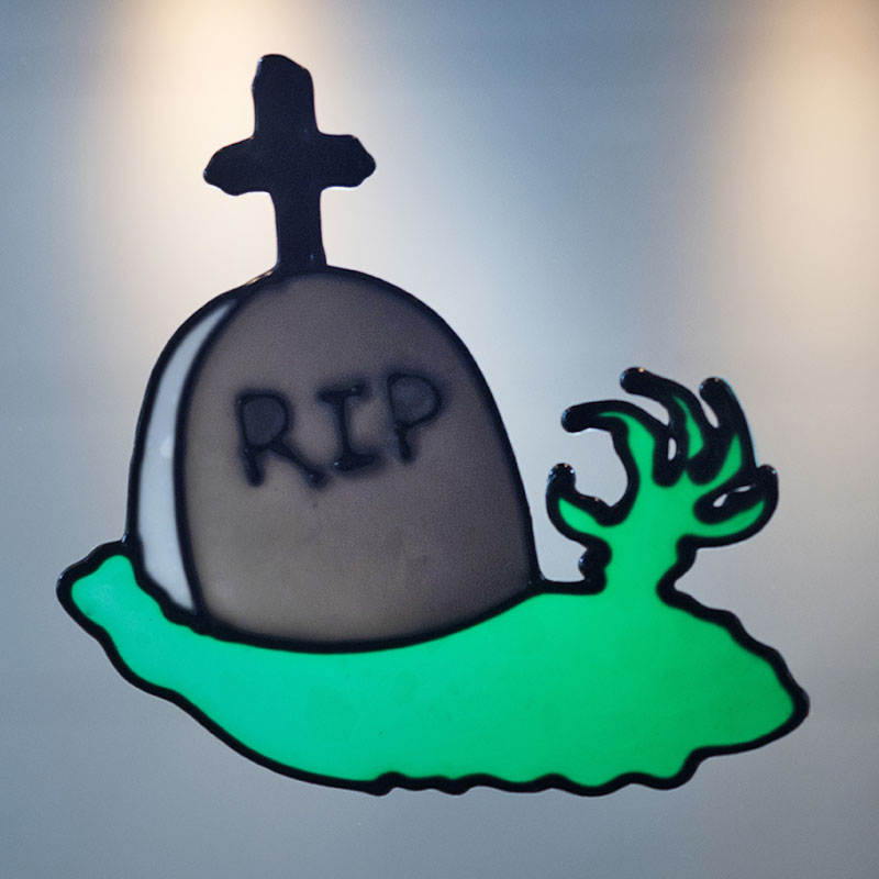 할로윈 윈도우 젤리스티커 [무덤 RIP] / 3508742