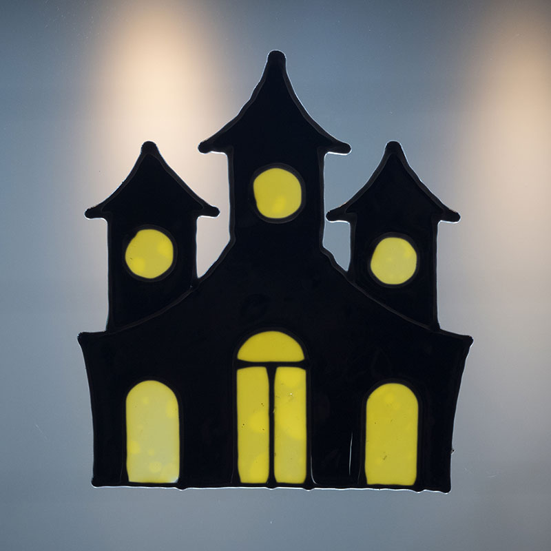 할로윈 윈도우 젤리스티커 [마녀의 성] / 3508748