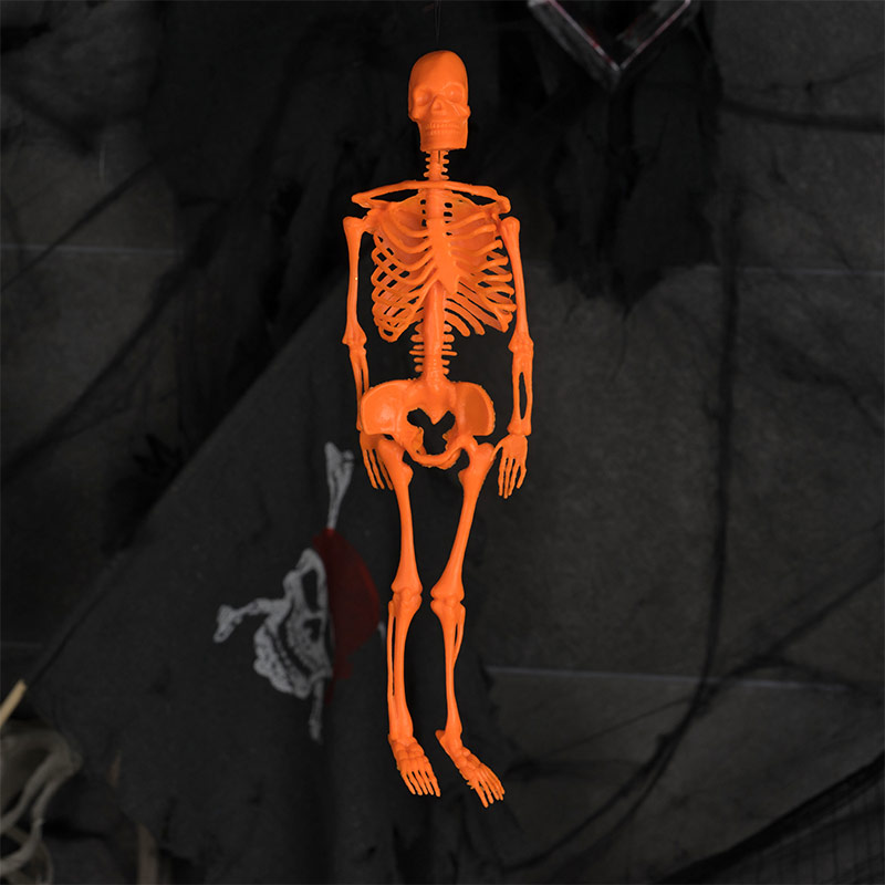 고무 전신해골장식 32cm [오렌지] / 3509183