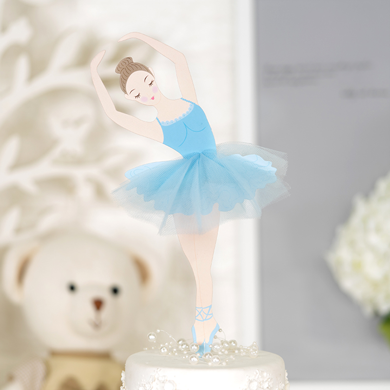 케이크토퍼 데코픽 발레리나 [블루] / 3518506