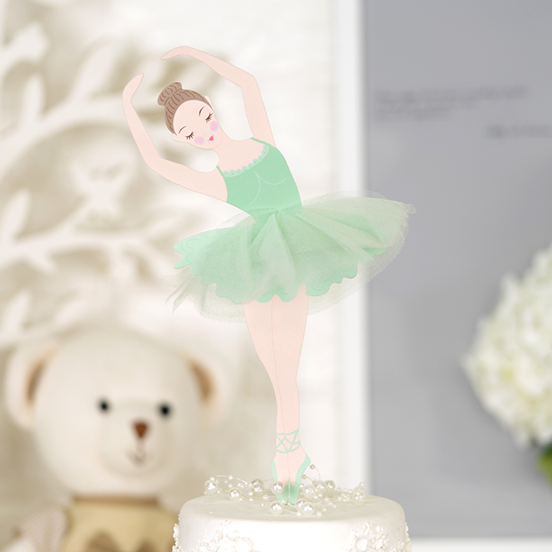 케이크토퍼 데코픽 발레리나 [민트] / 3518508