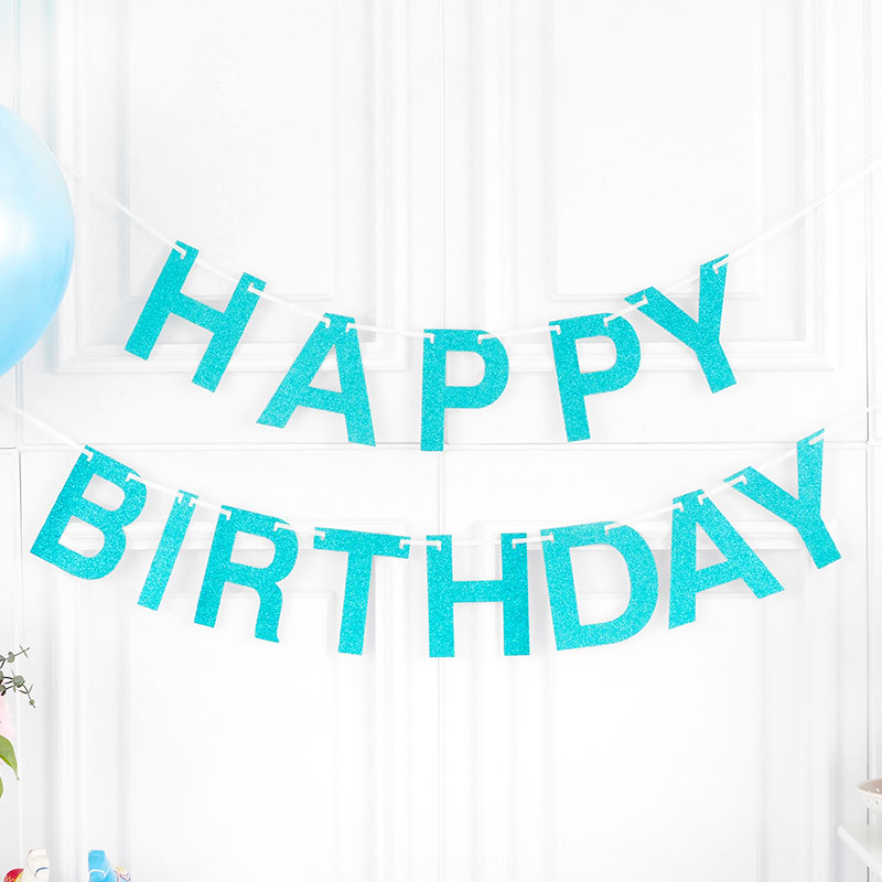 생일파티가랜드 해피벌스데이 슬림 [글리터 블루] / 3533978