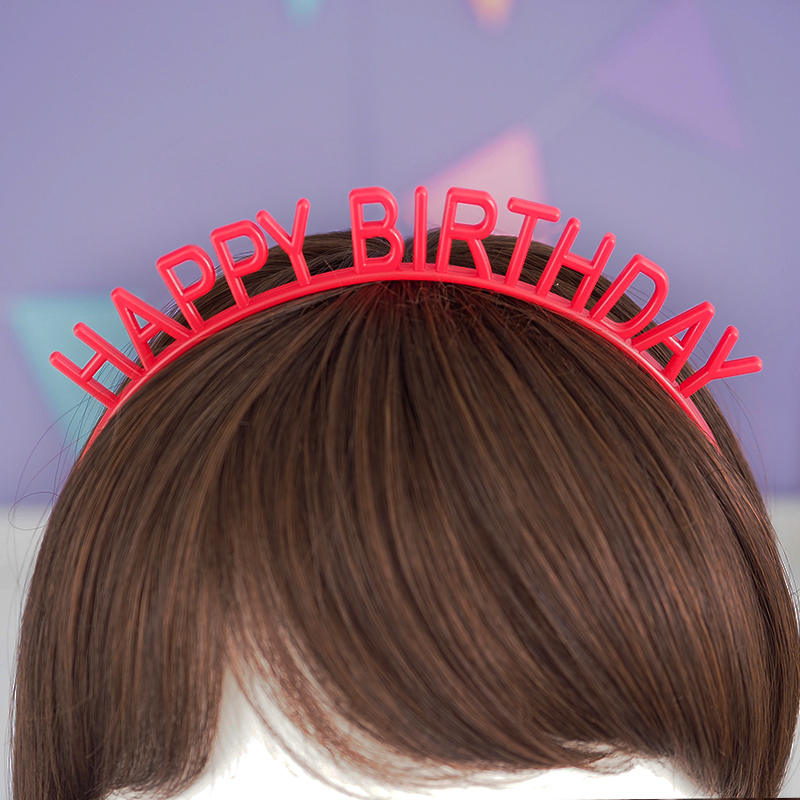 Happy Birthday Band 생일머리띠 [레드] / 3534614