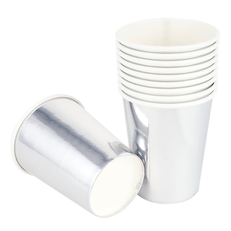 메탈릭 파티컵 8온스 10입 [실버] / 3536984