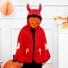 할로윈 깜찍 뿔망토 의상 [레드] / 3845