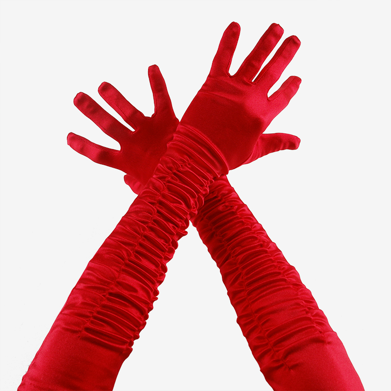 섹시주름장갑 45cm [레드] / 4053