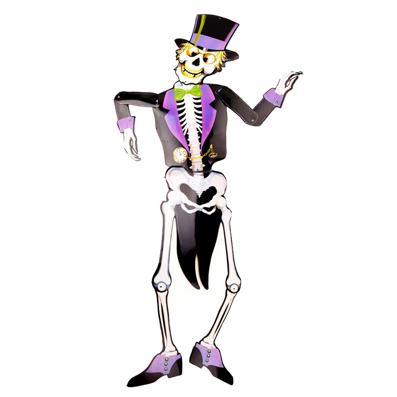 할로윈 해골신사 종이장식 / 5782