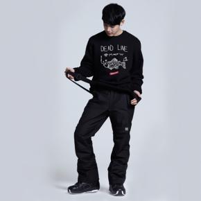 LAY-P702-BLACK-M 남녀공용 스키복 보드복 바지 팬츠