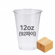 92파이 12oz 투명 페트컵 1 박스 (1,000개)