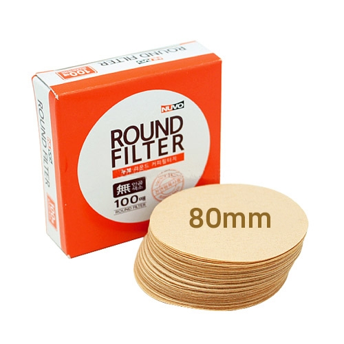 누보 더치 필터 라운드형 80mm (100매)