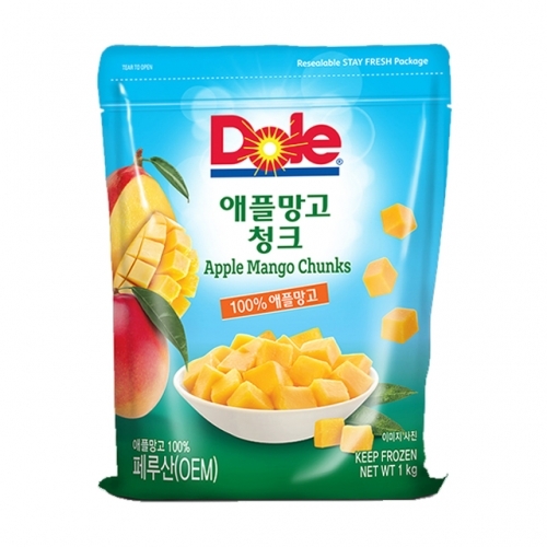 냉동과일 냉동 Dole 애플망고 다이스드 1kg