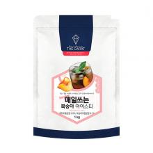 (개당 6400원)</FONT>더캐럿 매일쓰는 복숭아 아이스티 1kg 10개(1박스)