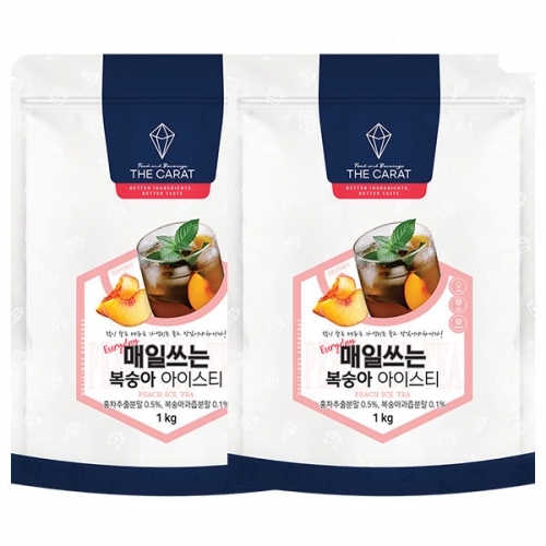 (개당 6500원)</FONT>더캐럿 매일쓰는 복숭아 아이스티 1kg 2개