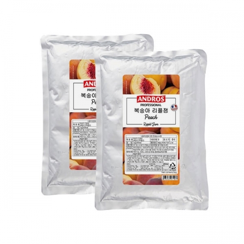 앤드로스 복숭아 리플잼 1kg 2개