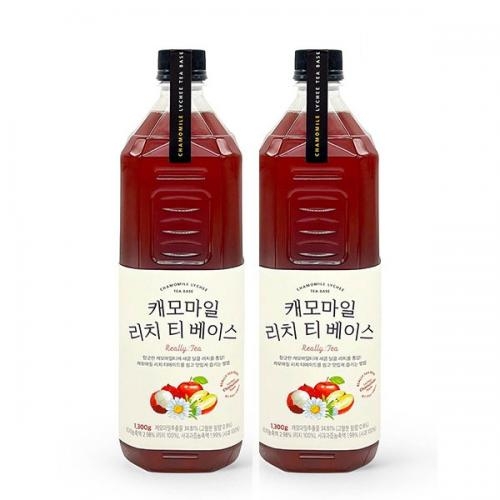 룩아워티 캐모마일 리치 티 베이스 1300g 2개