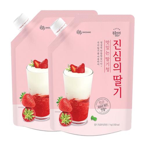 대상 복음자리 진심의 딸기청 1kg 2개