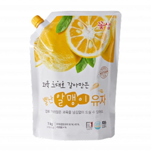 꽃샘 별난알맹이 유자 1kg