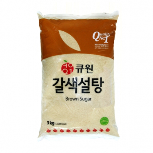 [1313] 큐원 갈색설탕 3kg