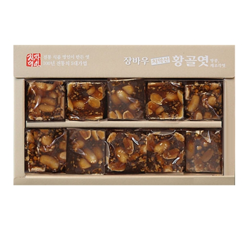 [6112] 장바우 치악산황골엿 땅콩깨조각엿 400g