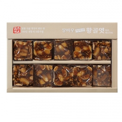 [6112] 장바우 치악산황골엿 땅콩깨조각엿 400g