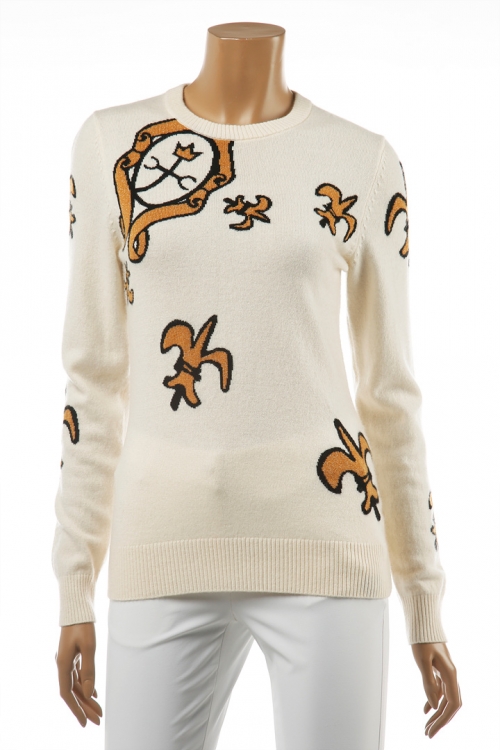 까스텔바작 여성 유니크 패턴 캐시미어 스웨터(BG6F-SW603)