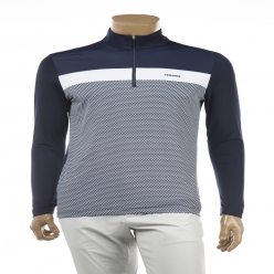 레노마 남성 유니크 패턴 컬러 배색 썸머 반집업 티셔츠(RMTHI-2134)