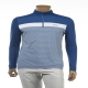 레노마 남성 유니크 패턴 컬러 배색 썸머 반집업 티셔츠(RMTHI-2134)